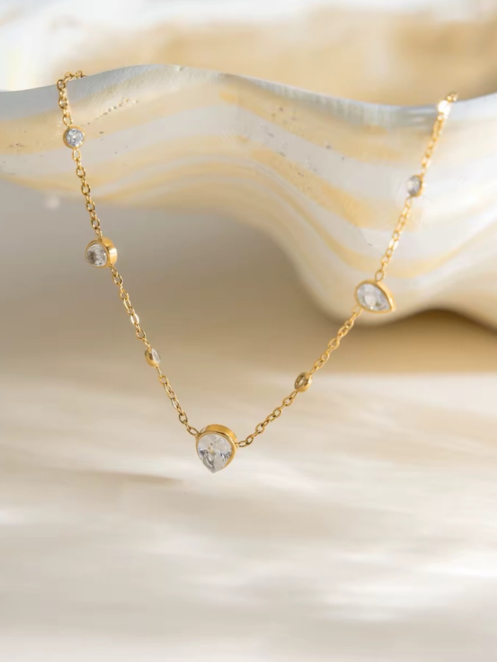 Pear Drop Necklace - Women's Jewelry - Picture 3 of 5